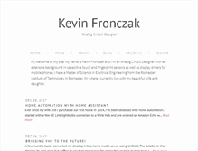 Tablet Screenshot of kevinfronczak.com